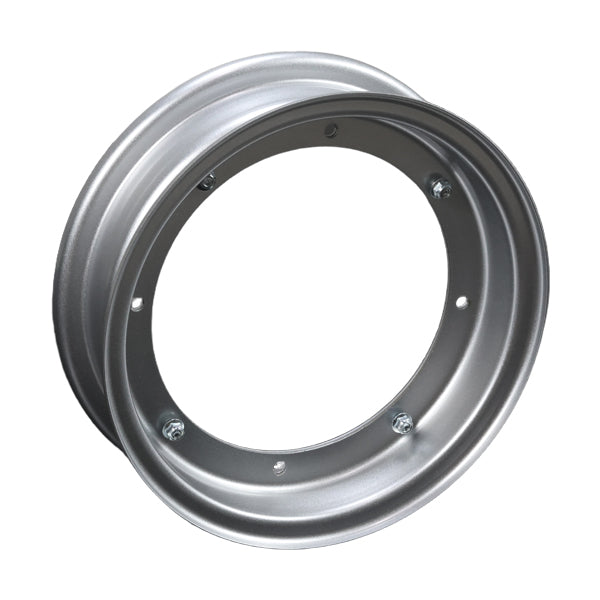 BS3784 - CT70 10" X 3.50" Silver 2 Piece Rim metal