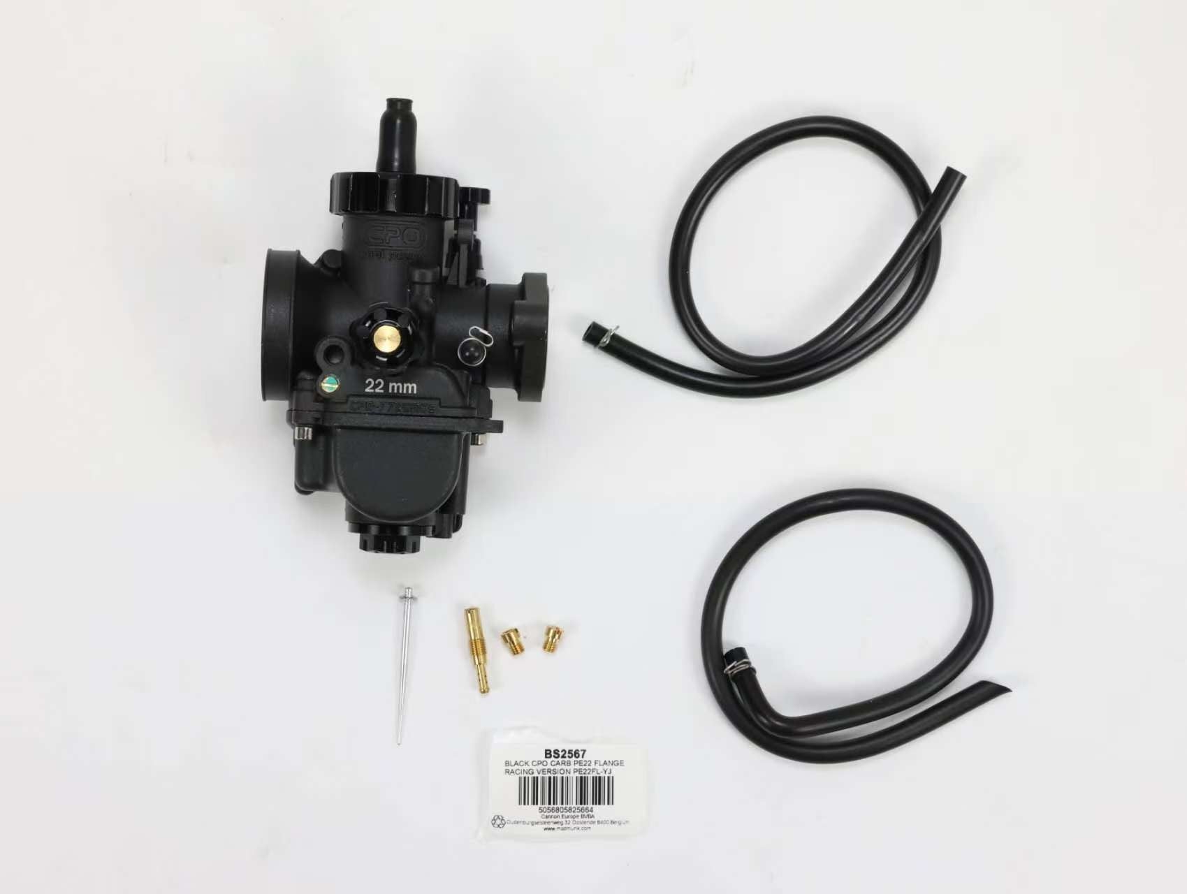 BS2567 - CPO BLACK CARB PE22 FLANGE RACING VERSION PE22FL-YJ