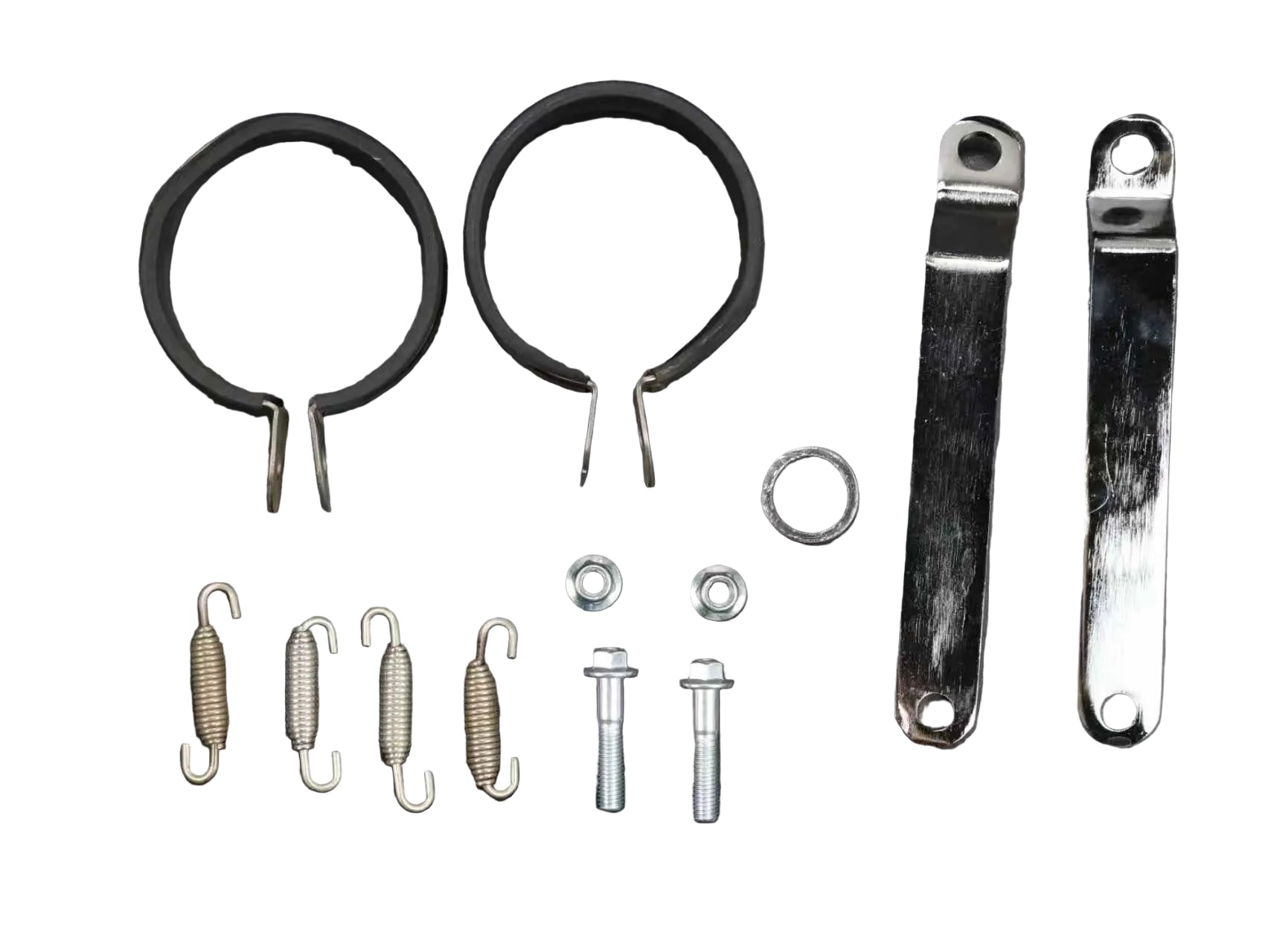 BS2586 - DX & MUNK Twin Down Swept Exhaust With Carbon Mufflers