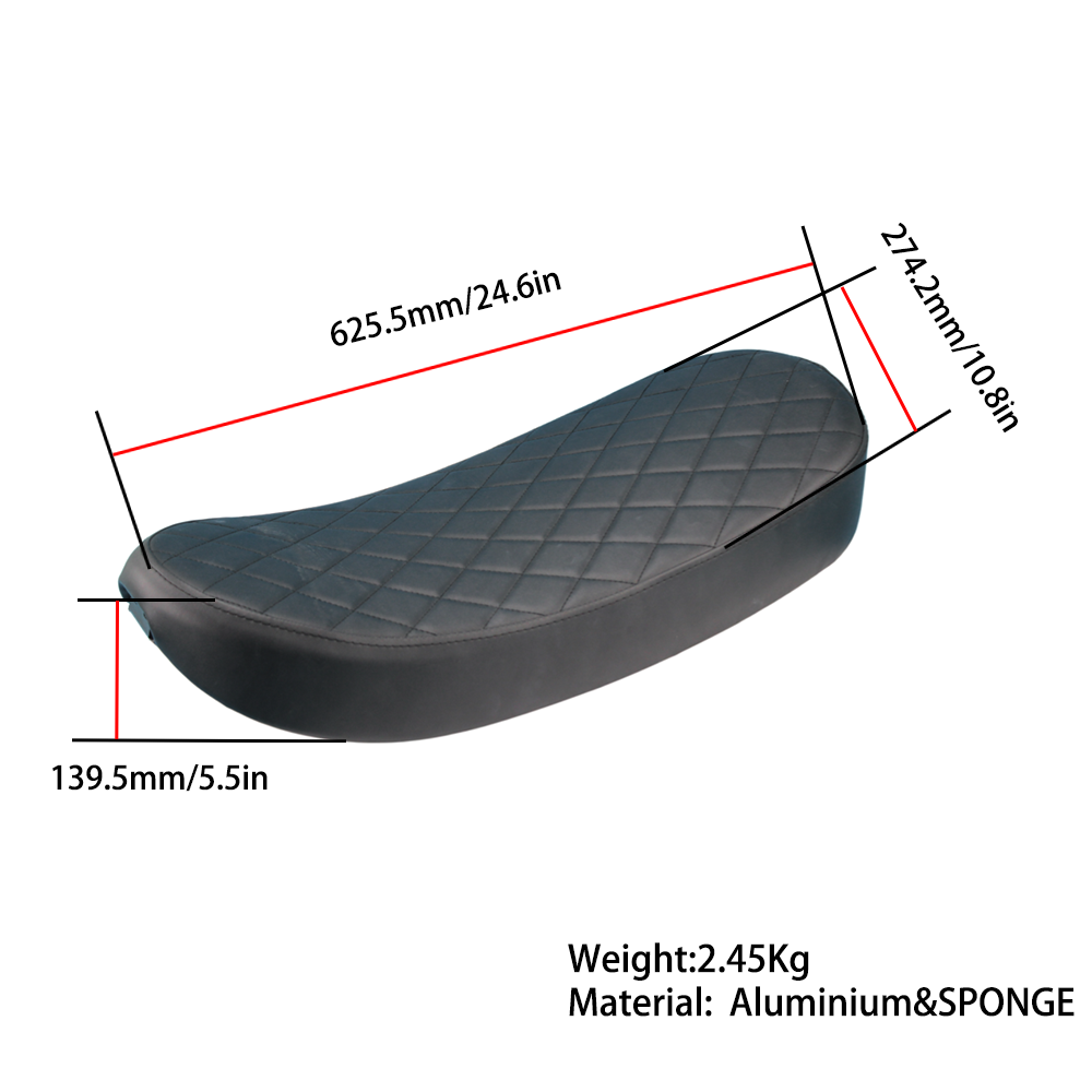 BS4153 - HONDA DAX ST 125 AFTER MARKET CUSTOM DIAMOND CHECK SEAT I BLACK