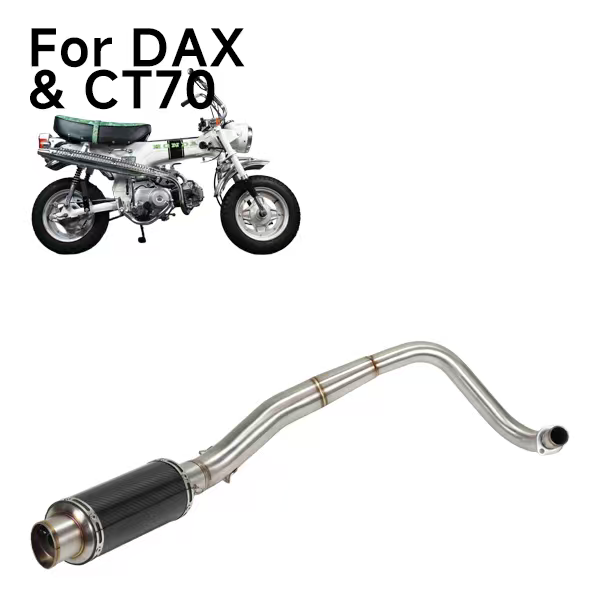 BS4190 - DX AND MUNK DOWN SWEPT SHORT EXHAUST MUFFER 210MM