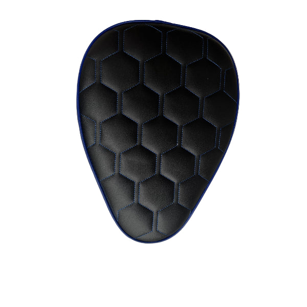 BS3773 - Single Cub Seat Black Check With Blue Piping.