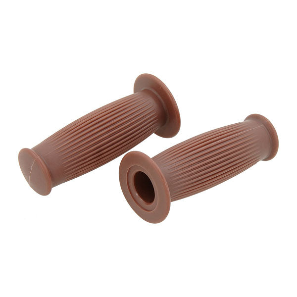 BS0034 - Vintage Style Handle Bar Grips In Brown