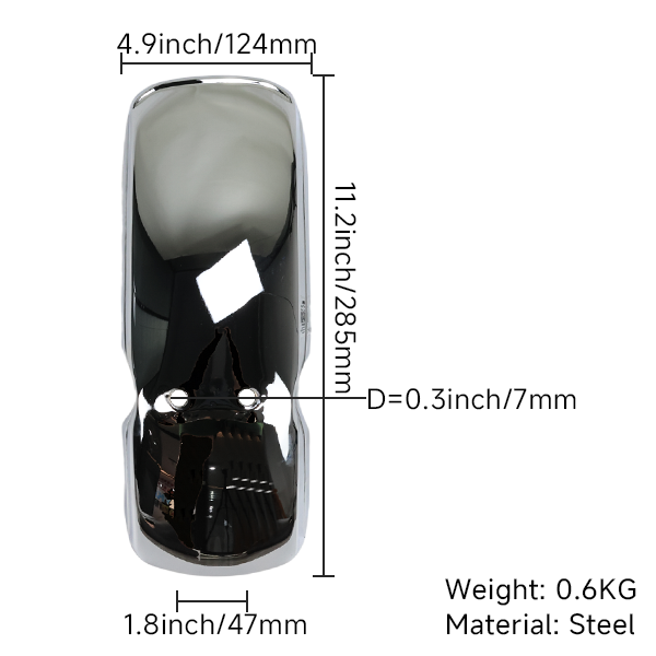 BS0057 - Front Monkey Metal Mud Guard In Chrome