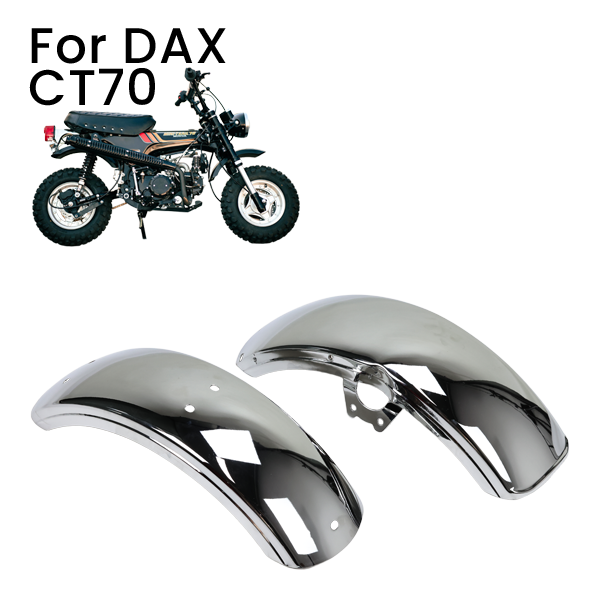 BS0060 - Front and Rear DAX Mud Guards In Chrome