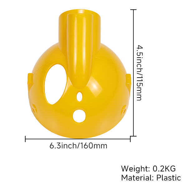BS0119 - Munk Yellow Head Light Shell One Hole