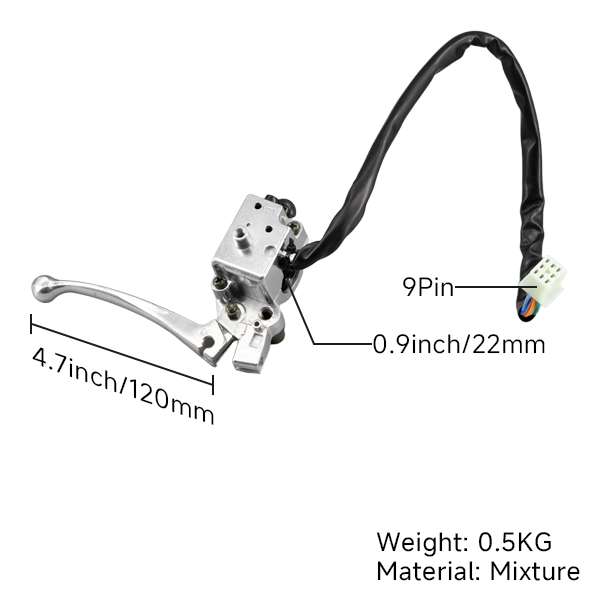 BS0226 - Munk Left Hand Light Switch with Clutch Lever Z50a
