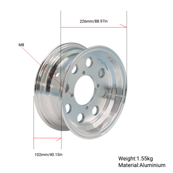 BS0286 - Munk 8in 3.50j Alloy Tubeless Rim