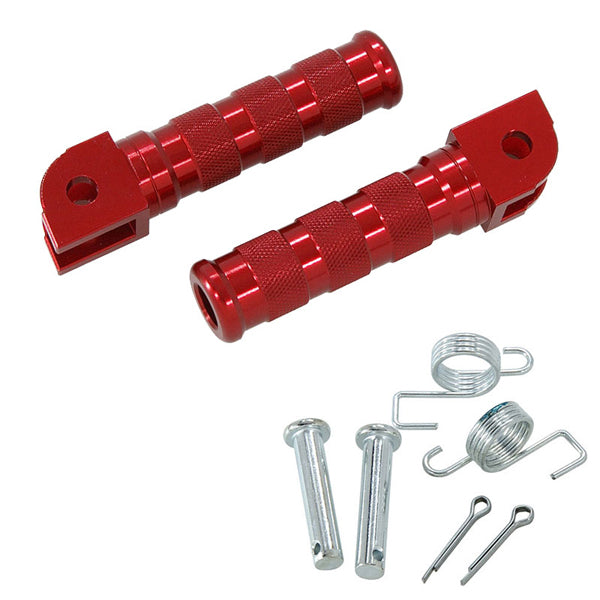 BS3096 - Small Diameter Foot pegs In Red For DAX & MUNK