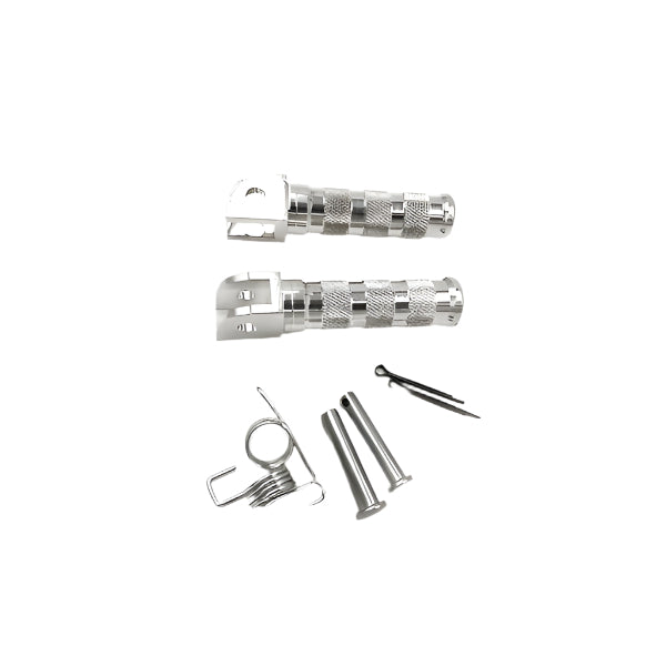 BS0405 - DX Munk Small Alloy Foot Pegs with Fittings