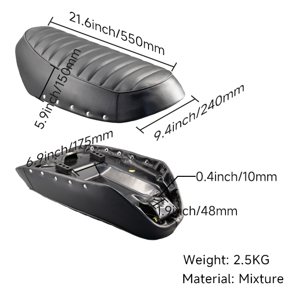 BS0424 - DX 6v Black Seat