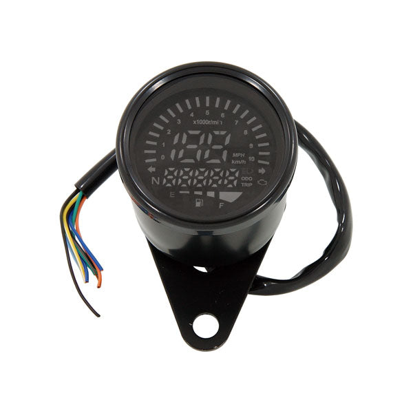 BS3131 - Speedometer With Rev Counter Black Case Multicoloured LED
