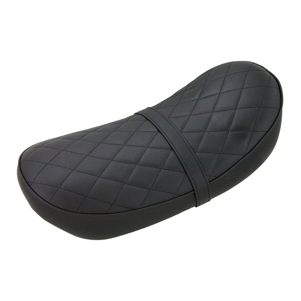 BS0468 DAX Low Seat In Black With Small Diamond Pattern - 6V & 12V Frames