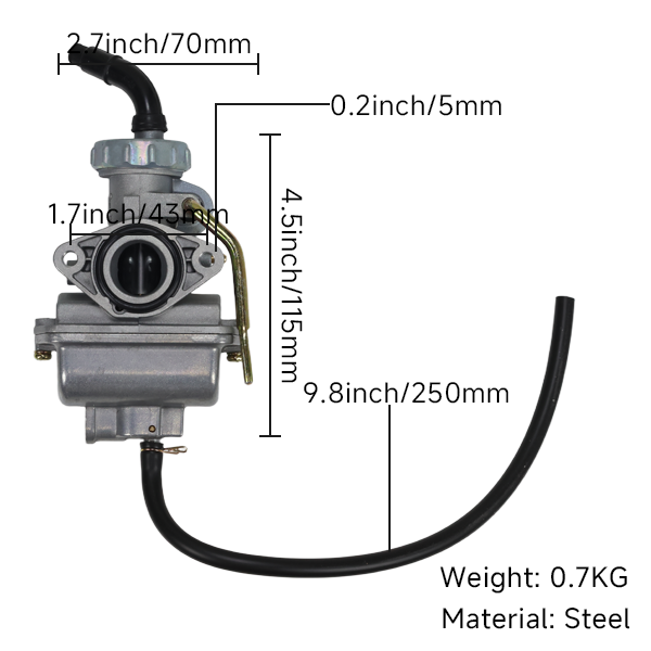 BS0697 - PZ20 Carburettor