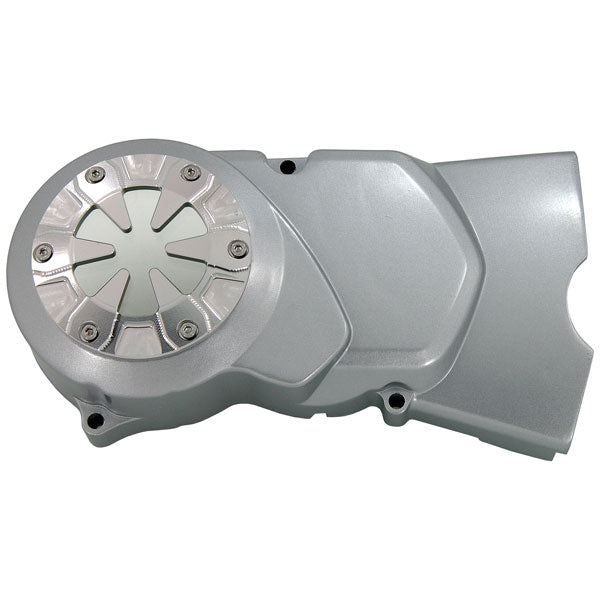 BS3222 - Kepspeed Engine Case with CNC Plate in Silver with Glass