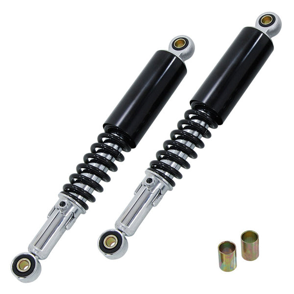 BS0743 330mm Chrome & Black Rear Shocks