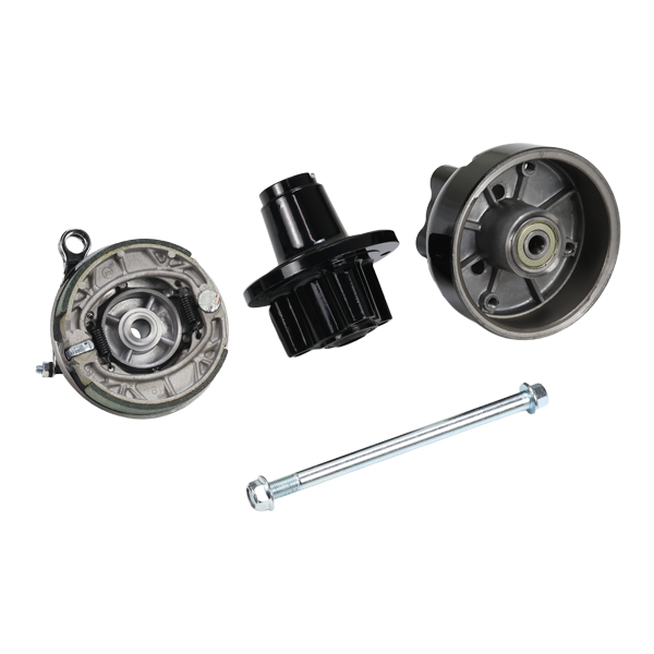 BS1100 Front & Rear Hubs In Black For MUNK