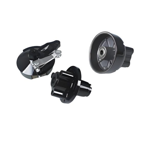 BS1149 - Munk Black Set Rear Hub with Dx Brake Plate