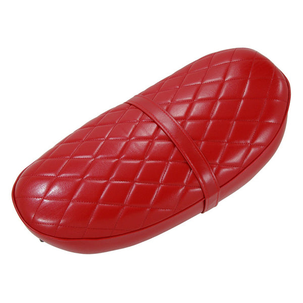 BS1365 DAX 5.5L Low Seat In Red With Small Diamond Pattern - 12V Frames