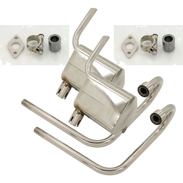 BS1527 - 50M Style Polished Stainless Exhausts