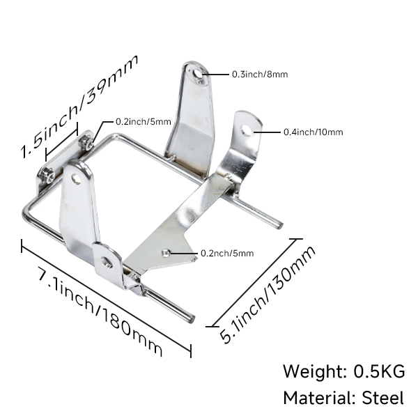 BS1533 - DX Chrome Standard Headlight Bracket