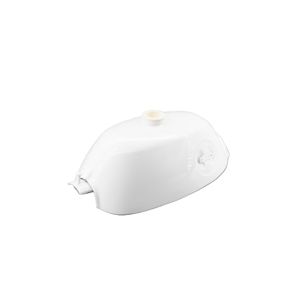 BS1554 - 50M Style Tank White With Round Emblem Fuel Tap and Cap