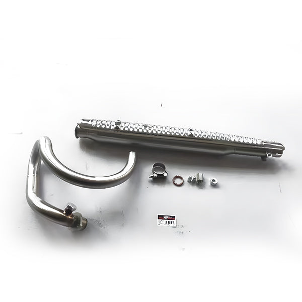 BS2142 - Dx Upswept S/Steel with under Pipe Looped