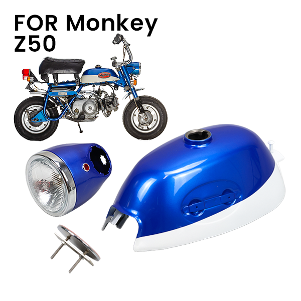 BS2154 - Tank and Small Light for Z50a Bike in Blue/White Small Badge on the Light