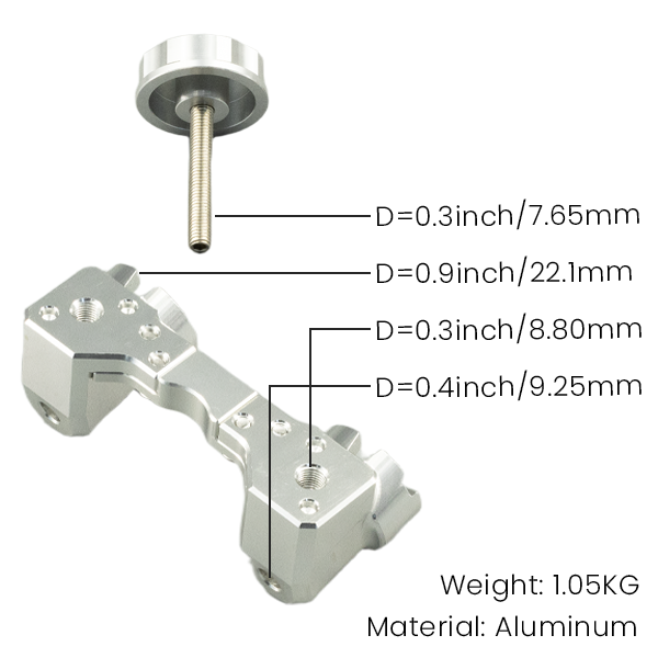 BS2163 - Cnc Handle Clamp to Fit the Usd Top Yoke Plate CNC KNOBS NOT INCLUDED