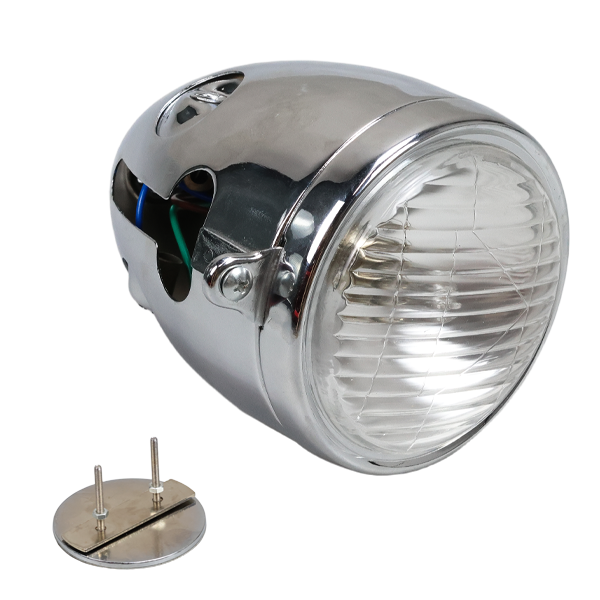 BS2180 - Small Z50a Headlight With Emblem In Chrome