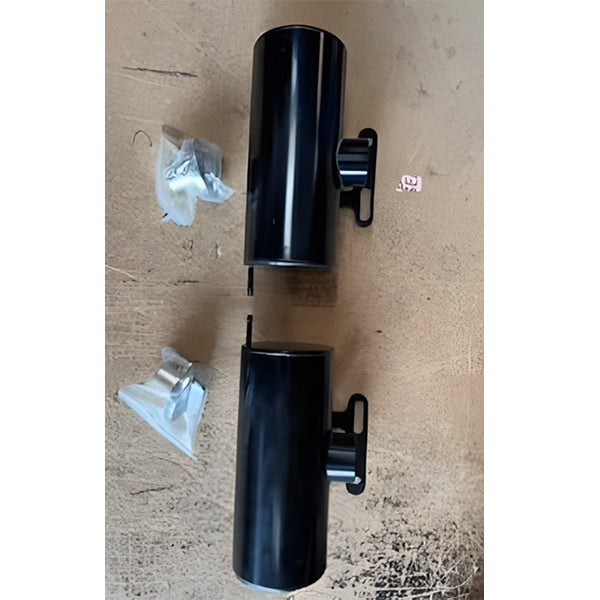 BS2245 - Pair of Alloy Black Side Tanks