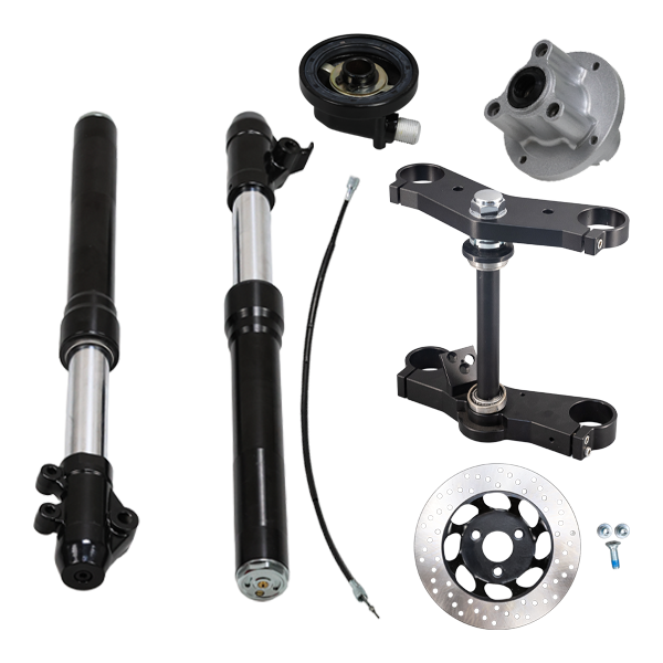 BS2334 -BLACK ADJUSTABLE USD FORKS 45MM INNER LEG 37MM LEGHT 540MM monkey forks