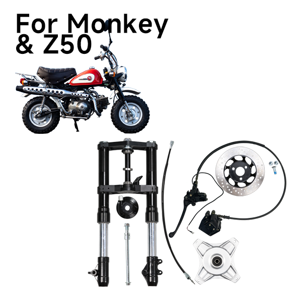 BS2334 -BLACK ADJUSTABLE USD FORKS 45MM INNER LEG 37MM LEGHT 540MM monkey forks