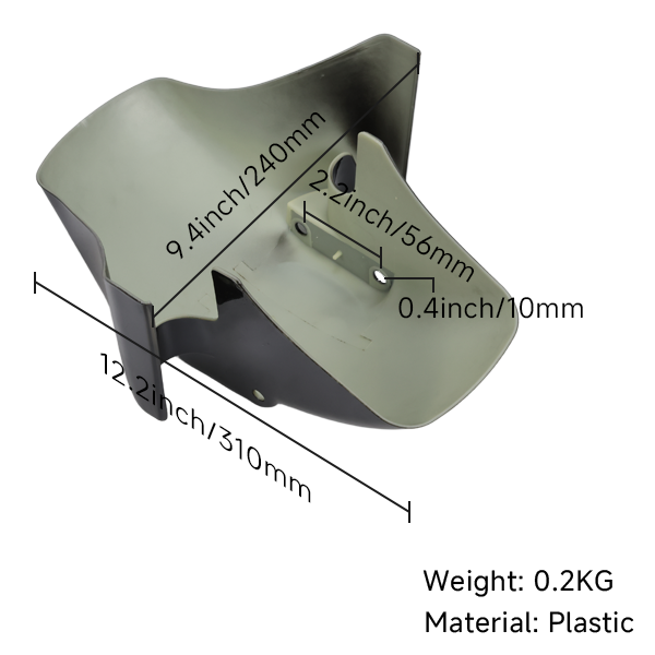 BS2347-PBR FRONT FENDER IN BLACK