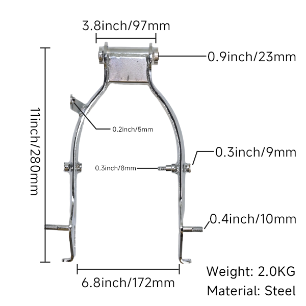 BS2371 - DX High Quality Chrome Standard Swing Arm
