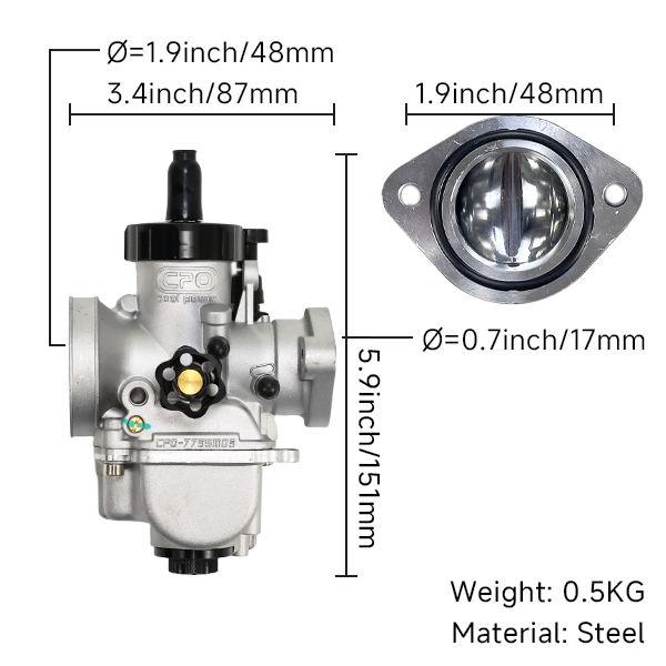 BS2424 - CPO Carb PE17 Flange Racing Version PE17FL-YJ