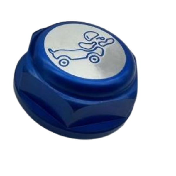 BS2443-NEW ALLOY TOP YOKE NUT FOR DX IN BLUE