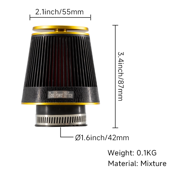 BS2464 - CPO HIGH QUALITY AIR FILTER 42MM