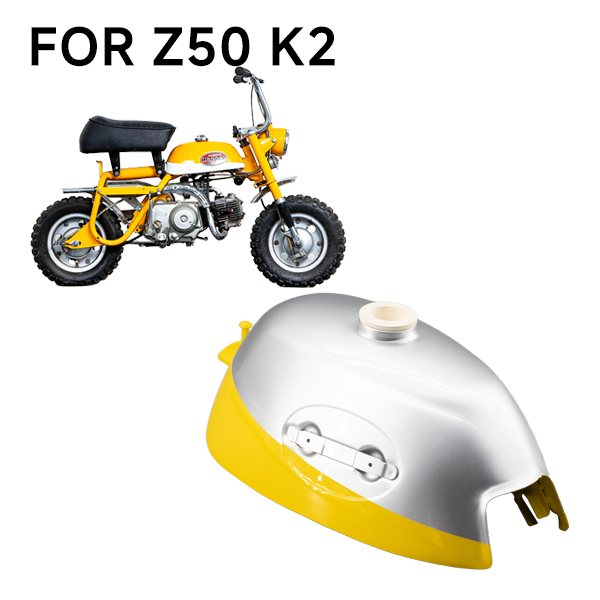 BS2472 - Z50A Oval Badge Tank In Silver And Yellow