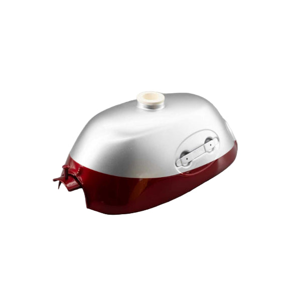 BS2473 - Z50A OVAL BADGE TANK IN SILVER AND RED