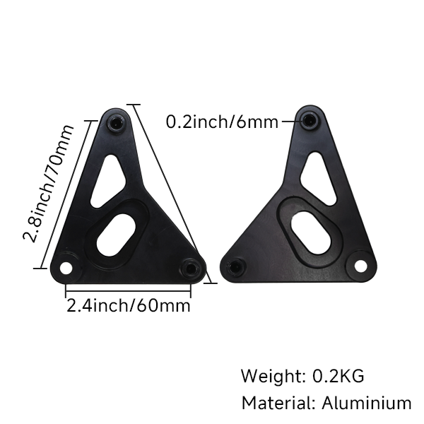 BS2512-aluminum light holder For dax st125 BLACK