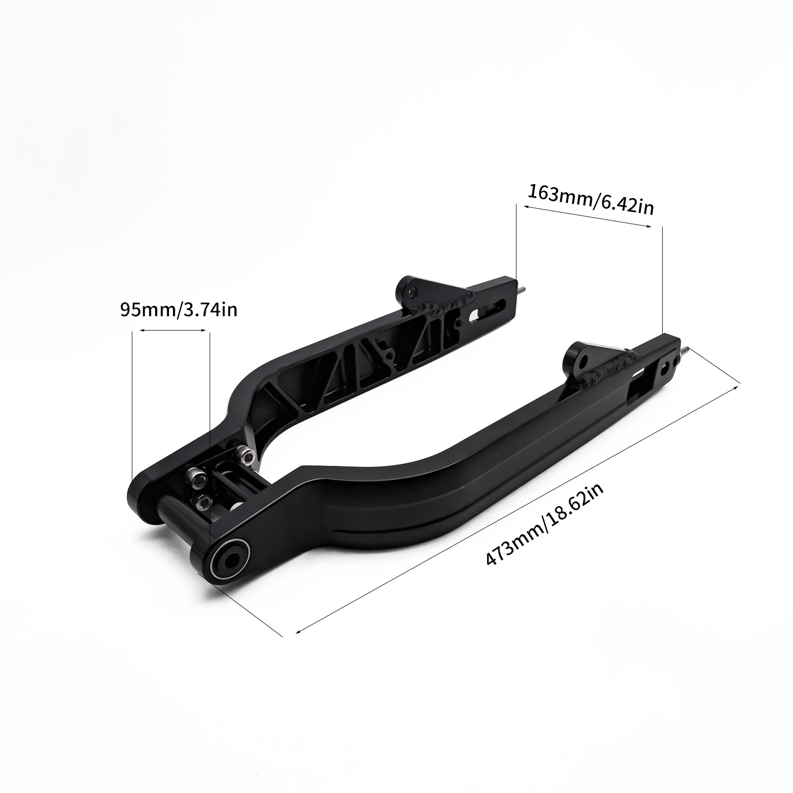 BS2535 - FX CNC DX ALLOY IN BLACK 5+CM SWING ARM