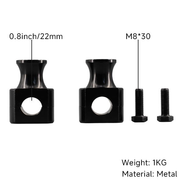 BS2559 - 50MM BLACK BAR RISER