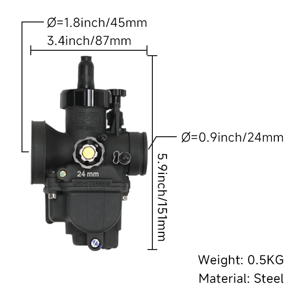 BS2571 - CPO Black CARB PE24 Racing Version PE24YJ