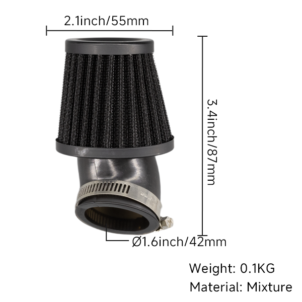BS2582 - CPO ELBOW 42MM AIR FILTER