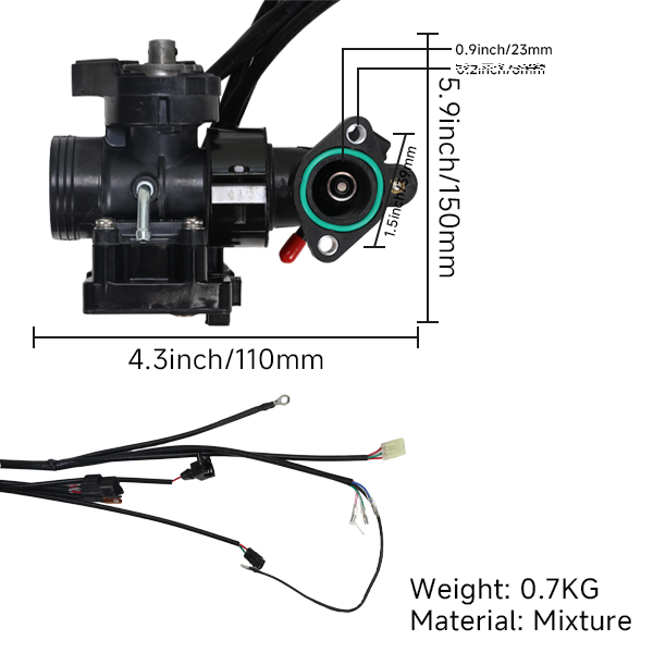 BS3007 - Rojo Complete Injection System Set Skyteam and Zhenhua 50cc with Euro 4 Injection