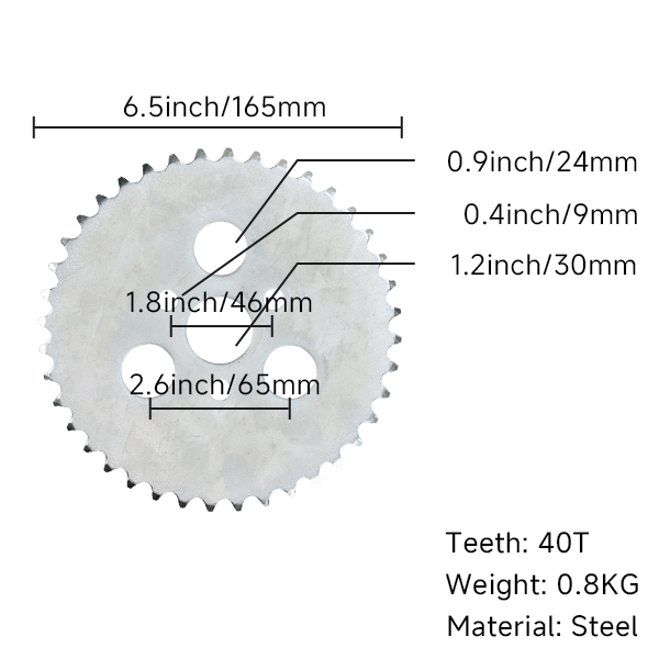 BS3025 - 3 Hole MUNK 40TH 420 Rear Sprocket