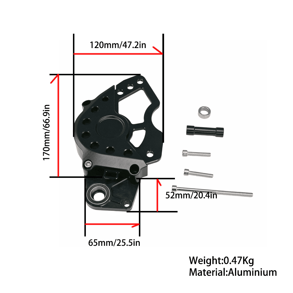 BS3829 - HONDA MONKEY Z 125 AFTER MARKET CNC ENGINE PROCKET COVER IN BLACK