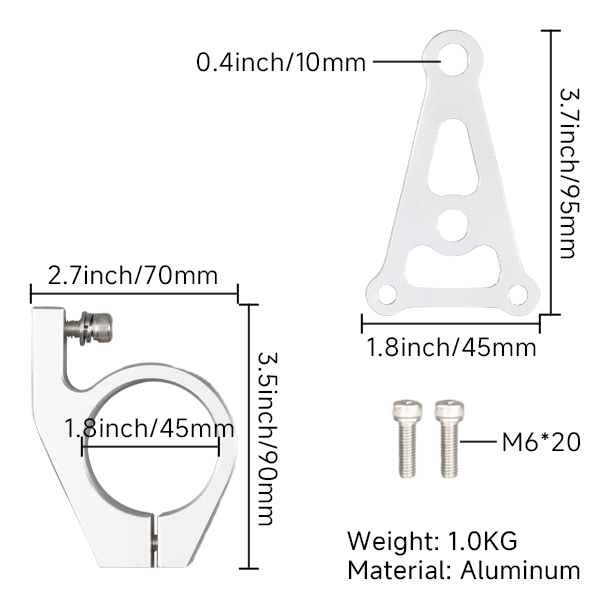BS3307 - 45mm CNC Light Brackets
