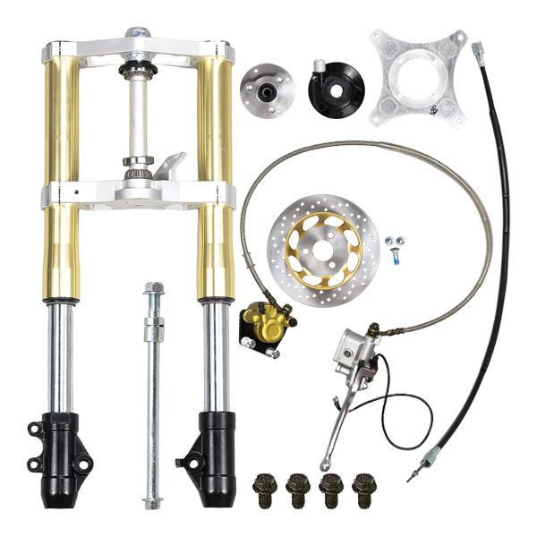 BS3597 - DX 45mm USD Gold Front Forks With Bevel Front Brake Disc